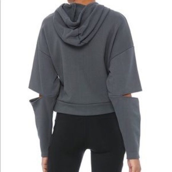 Alo Yoga Peak Long Sleeve Top Anthracite - Picture 3 of 5